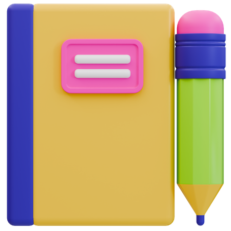 Cuaderno esencial  3D Icon