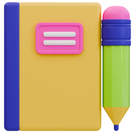 Cuaderno esencial  3D Icon