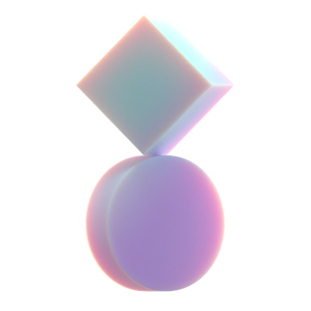 Cuadrado equilibrado  3D Icon