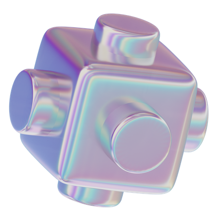 Cuadrados de caja natural  3D Icon
