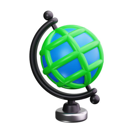 Cuadrícula de globo  3D Icon