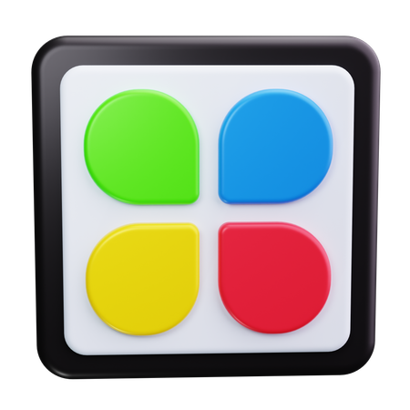 Cuadrícula de opciones  3D Icon