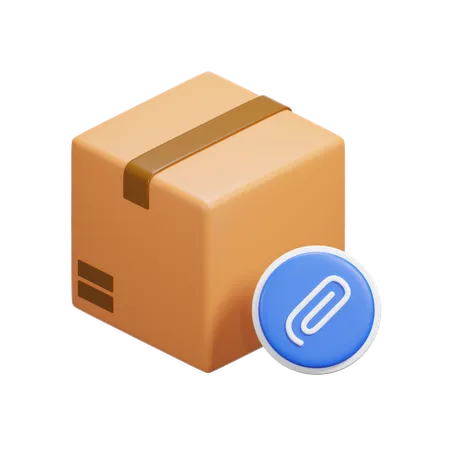 Caja de adjuntos  3D Icon