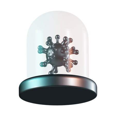 Cuarentena de virus  3D Icon