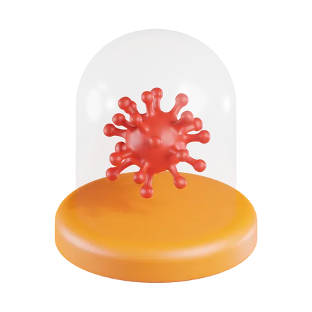 Cuarentena de virus  3D Icon