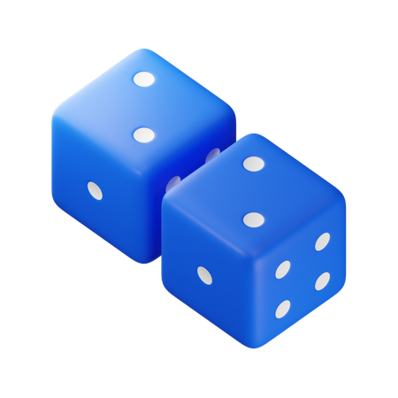 Cuatro dados  3D Icon