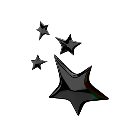 Cuatro estrellas  3D Icon