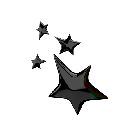 Cuatro estrellas  3D Icon