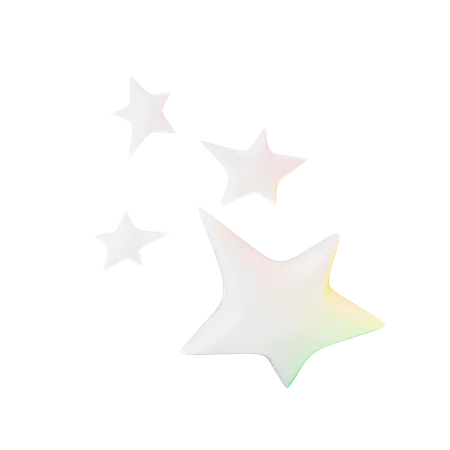 Cuatro estrellas  3D Icon