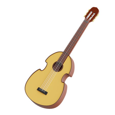 Cuatro Guitar  3D Icon