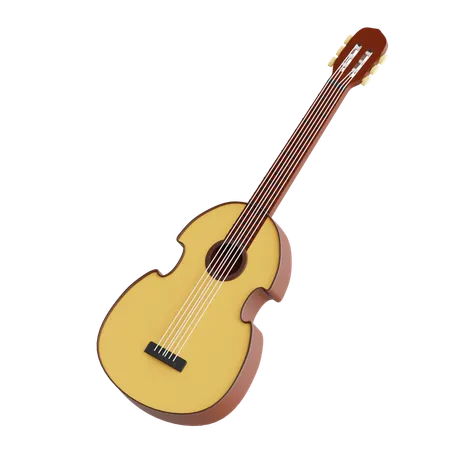 Cuatro Guitar  3D Icon