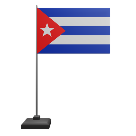 キューバの国旗  3D Icon