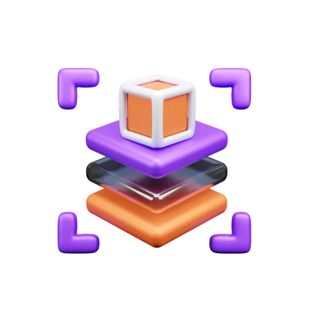 キューブ  3D Icon