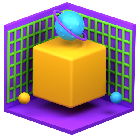 Cube 3 D  3D Icon