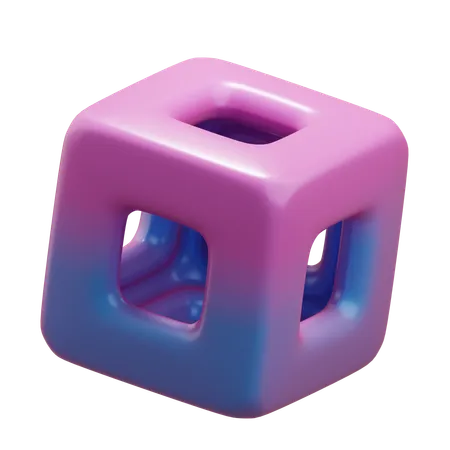 Cube Abstact  3D Icon