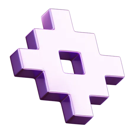 Cube Abstract  3D Icon