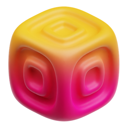 Cube Abstract  3D Icon