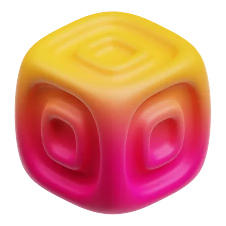 Cube Abstract  3D Icon