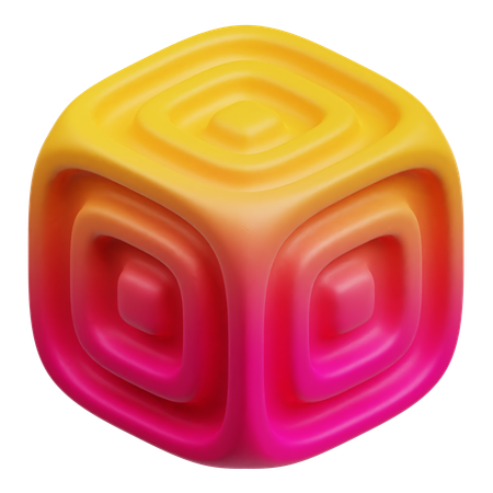 Cube Abstract  3D Icon