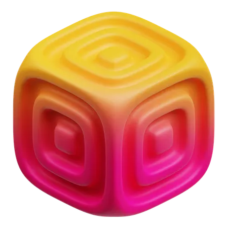 Cube Abstract  3D Icon