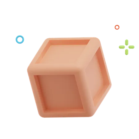 Cube Abstract Object  3D Icon