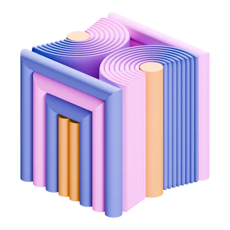 Cube abstract shape  3D Icon