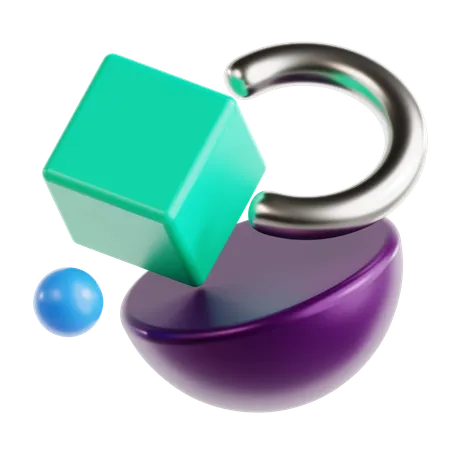 Cube Abstract Shape  3D Icon