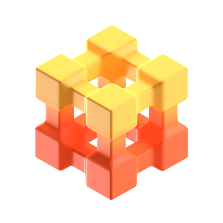 Cube Abstract Shape  3D Icon