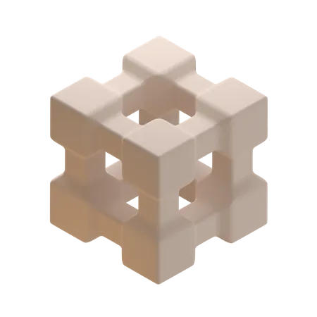 Cube Abstract Shape  3D Icon