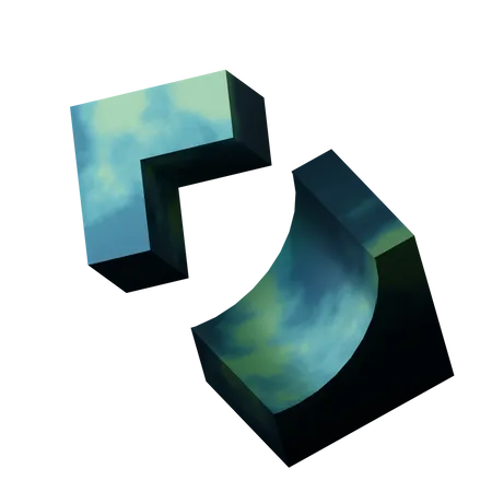 Cube Abstract Shape  3D Icon