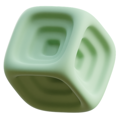 Cube Abstract Shape  3D Icon