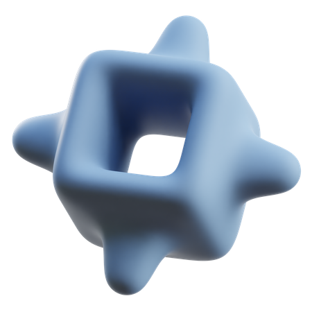 Cube Abstract Shape  3D Icon