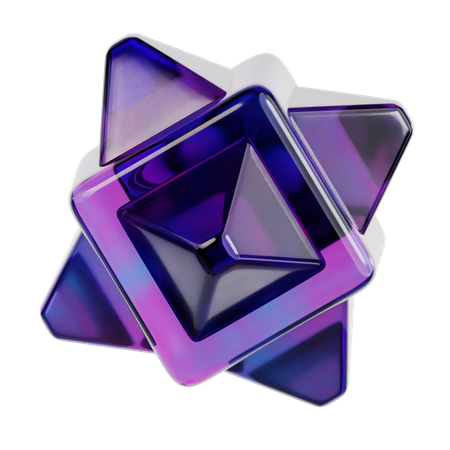 Cube Abstract Shape  3D Icon