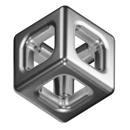 Cube Abstract Shape  3D Icon