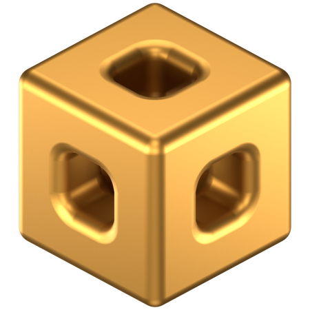 Cube Abstract Shape  3D Icon