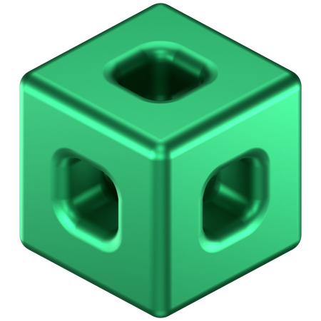 Cube Abstract Shape  3D Icon