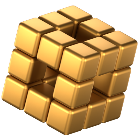 Cube Abstract Shape  3D Icon