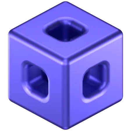 Cube Abstract Shape  3D Icon