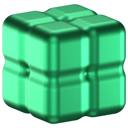 Cube Abstract Shape  3D Icon