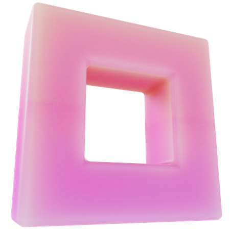 Cube Abstract Shape  3D Icon