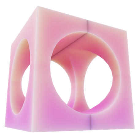 Cube Abstract Shape  3D Icon