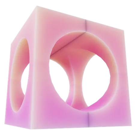 Cube Abstract Shape  3D Icon