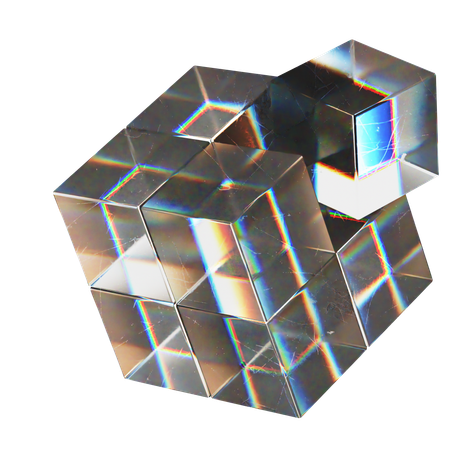 Cube Abstract Shape  3D Icon