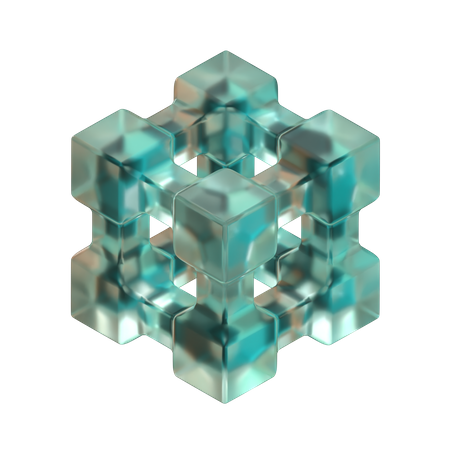 Cube Abstract Shape 3D Icon