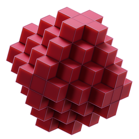 Cube Abstract Shape  3D Icon