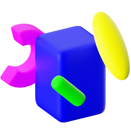 Cube Abstract Shapes  3D Icon