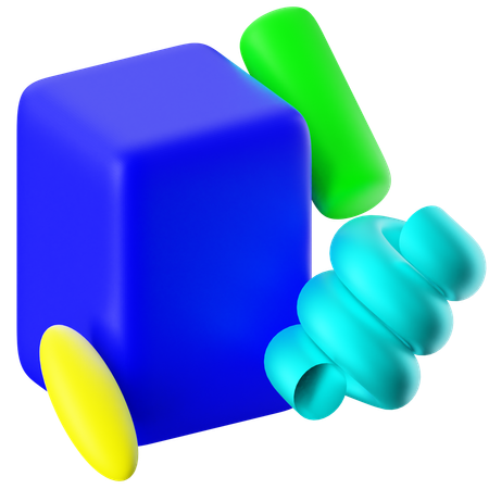 Cube Abstract Shapes  3D Icon