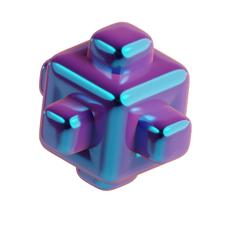 Cube abstrait  3D Icon