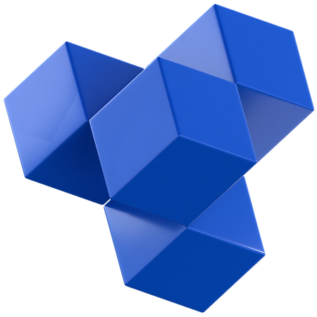 Cube abstrait  3D Icon