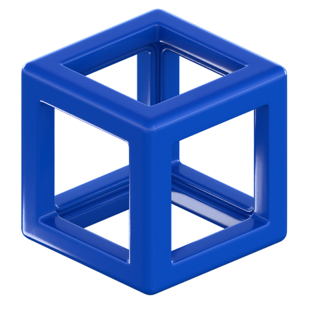 Cube abstrait  3D Icon